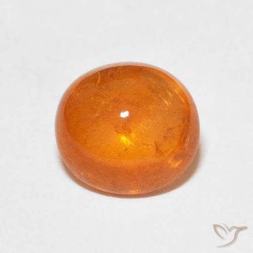 3.86ct Natural Naranja rojizo Hilo de espesartita, Ovalada, Transparente