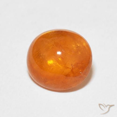 Hilo de espesartita Naranja rojizo natural de 3.86 ct, Ovalada, Transparente