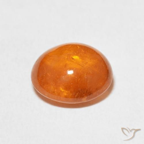Hilo de espesartita Naranja rojizo natural de 3.86 ct, Ovalada, Transparente