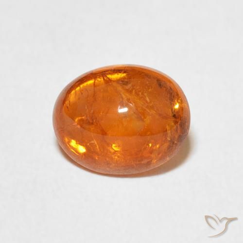 2.53ct Natural Naranja rojizo Hilo de espesartita, Ovalada, Transparente