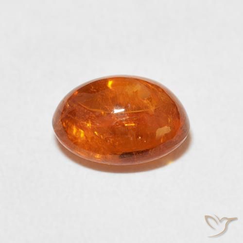 Hilo de espesartita Naranja rojizo natural de 2.53 ct, Ovalada, Transparente