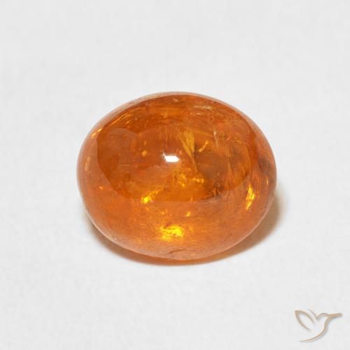 2.94ct Natural Naranja claro Hilo de espesartita, Ovalada, Transparente
