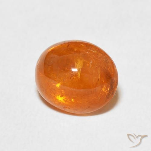 Hilo de espesartita Naranja claro natural de 2.94 ct, Ovalada, Transparente