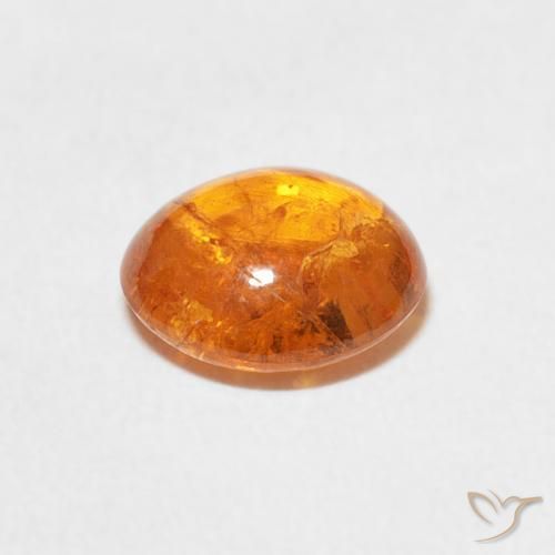 Hilo de espesartita Naranja medio natural de 2.37 ct, Ovalada, Transparente