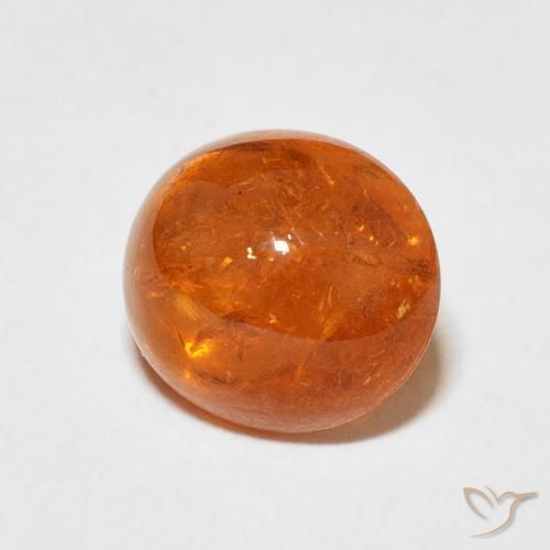 Hilo de espesartita Naranja rojizo natural de 4.79 ct, Ovalada, Transparente