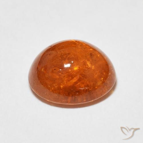 Hilo de espesartita Naranja rojizo natural de 4.79 ct, Ovalada, Transparente