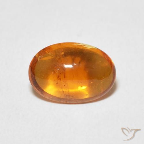2.29ct Natural Naranja rojizo Hilo de espesartita, Ovalada, Transparente