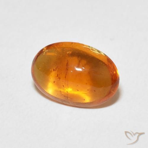 Hilo de espesartita Naranja rojizo natural de 2.29 ct, Ovalada, Transparente