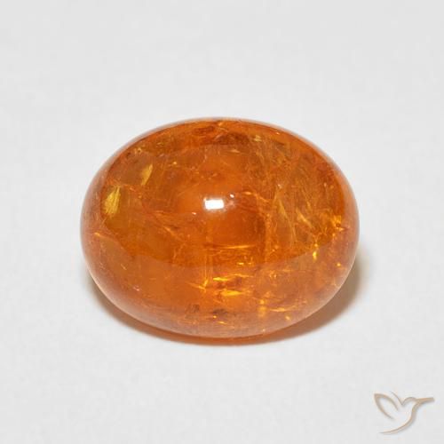 5.25ct Natural Naranja claro Hilo de espesartita, Ovalada, Transparente