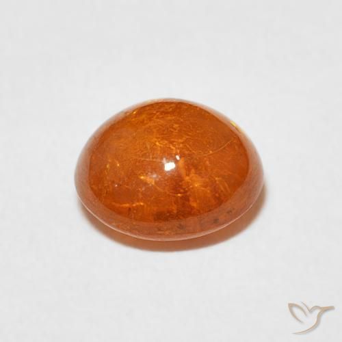 Hilo de espesartita Naranja medio natural de 2.48 ct, Ovalada, Transparente