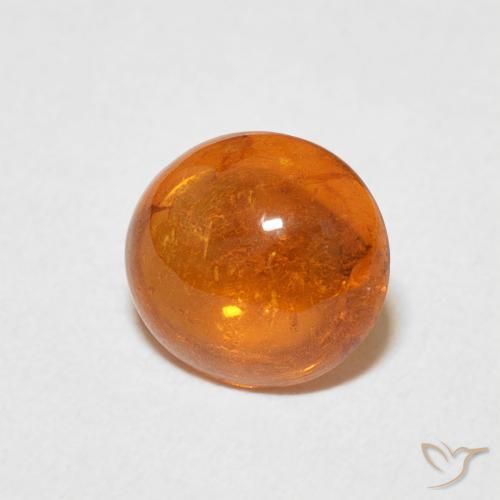 Hilo de espesartita Naranja fuego natural de 2.10 ct, Ovalada, Transparente