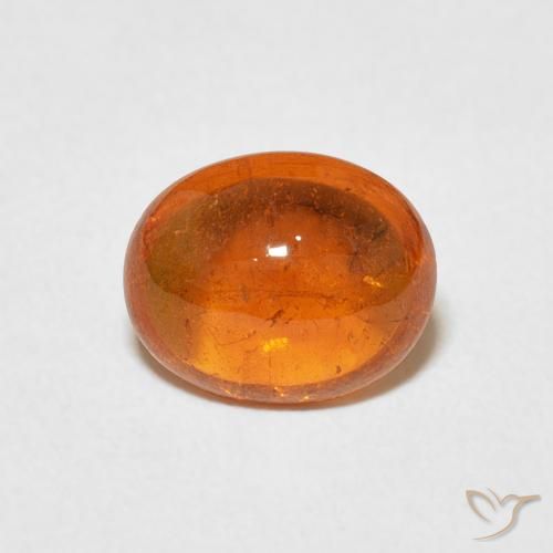 2.23ct Natural Ámbar naranja Hilo de espesartita, Ovalada, Transparente