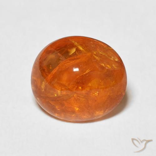 3.53ct Natural Naranja medio Hilo de espesartita, Ovalada, Transparente