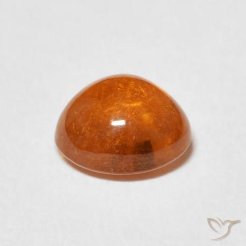 Hilo de espesartita Ámbar naranja natural de 2.21 ct, En forma de pera, Transparente