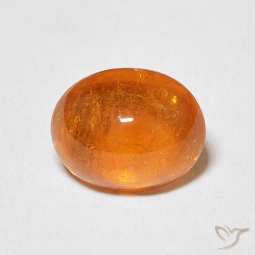 4.21ct Natural Naranja medio Hilo de espesartita, Ovalada, Transparente