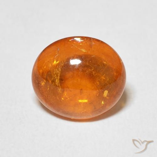 3.36ct Natural Naranja fuego Hilo de espesartita, Ovalada, Transparente