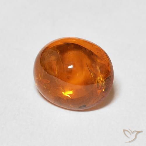 Hilo de espesartita Naranja medio natural de 2.59 ct, Ovalada, Transparente