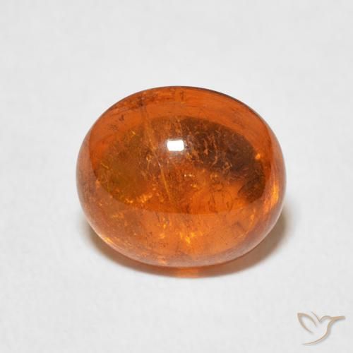 2.89ct Natural Naranja oscuro Hilo de espesartita, Ovalada, Transparente