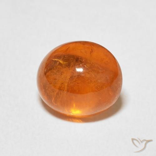 2.84ct Natural Naranja medio Hilo de espesartita, Ovalada, Transparente
