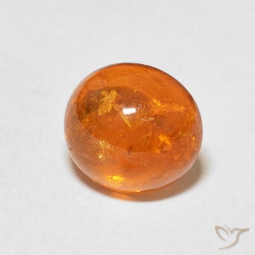 Hilo de espesartita Naranja medio natural de 2.93 ct, Ovalada, Transparente