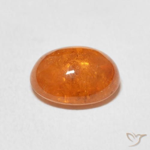 Hilo de espesartita Naranja medio natural de 2.82 ct, Ovalada, Transparente