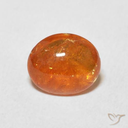 1.91ct Natural Naranja medio Hilo de espesartita, Ovalada, Transparente