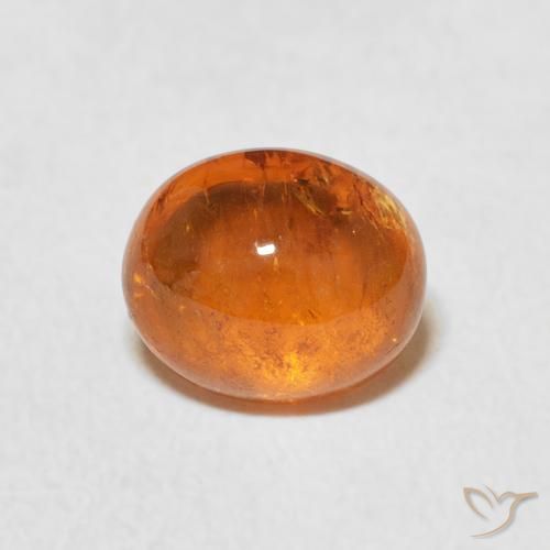 2.05ct Natural Naranja medio Hilo de espesartita, Ovalada, Transparente