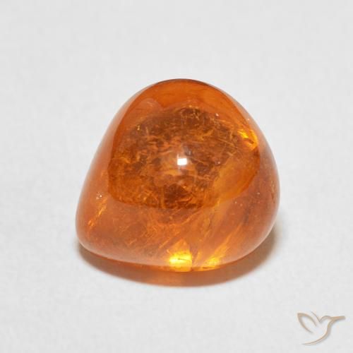 6.45ct Natural Naranja oscuro Hilo de espesartita, En forma de pera, Transparente