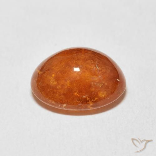 Hilo de espesartita Naranja rojizo natural de 5.83 ct, Ovalada, Transparente