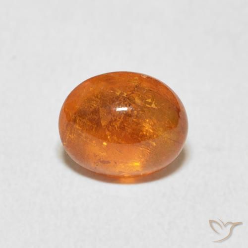 1.86ct Natural Naranja rojizo Hilo de espesartita, Ovalada, Transparente