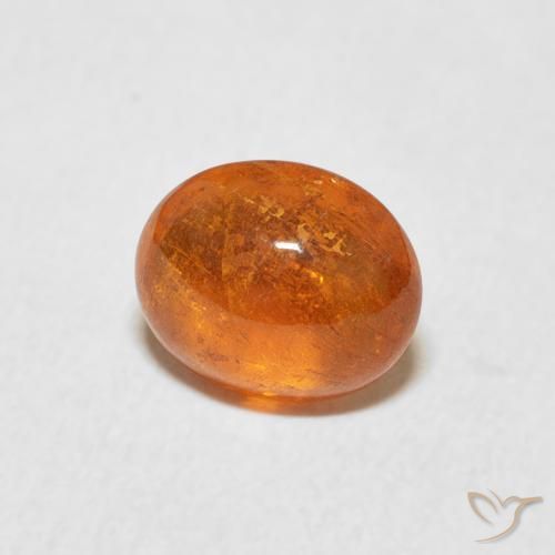 Hilo de espesartita Naranja rojizo natural de 1.86 ct, Ovalada, Transparente