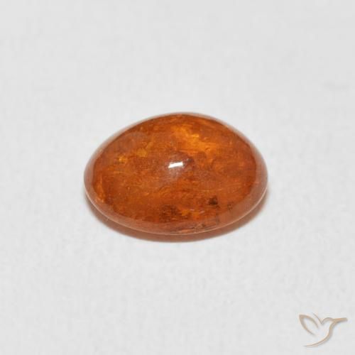 Hilo de espesartita Naranja rojizo natural de 1.86 ct, Ovalada, Transparente