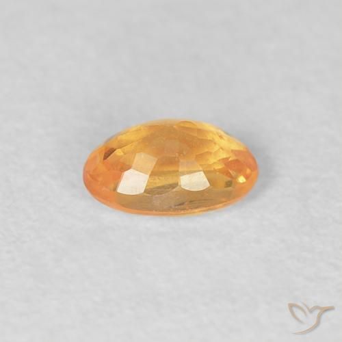 Hilo de espesartita Naranja intenso natural de 0.34 ct, Ovalada, VS