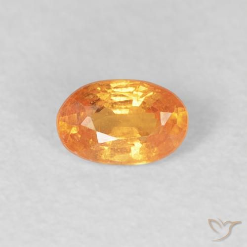 0.39ct Natural Naranja claro Hilo de espesartita, Ovalada, VS
