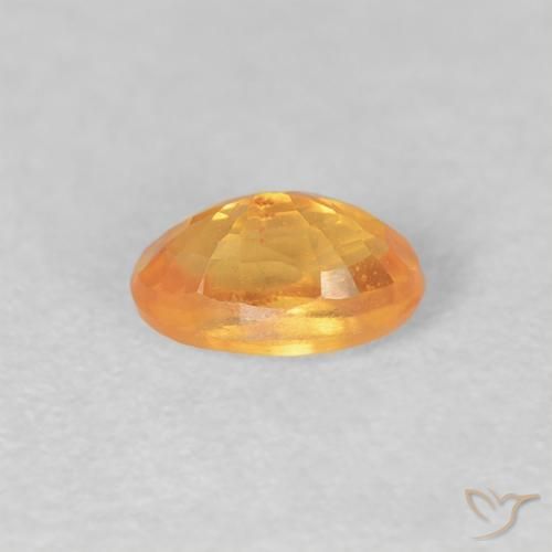 Hilo de espesartita Naranja intenso natural de 0.43 ct, Ovalada, VS