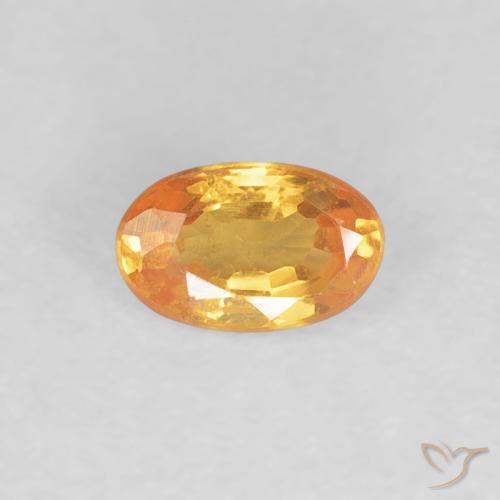 0.36ct Natural Naranja intenso Hilo de espesartita, Ovalada, VS