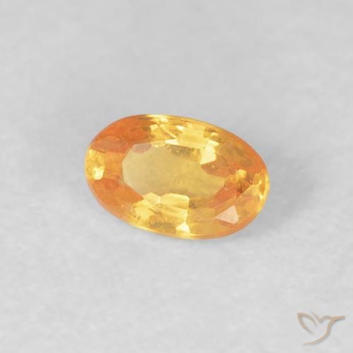 Hilo de espesartita Naranja intenso natural de 0.36 ct, Ovalada, VS
