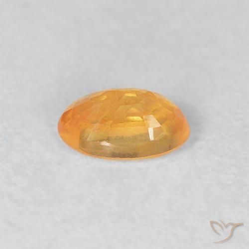 Hilo de espesartita Naranja intenso natural de 0.36 ct, Ovalada, VS
