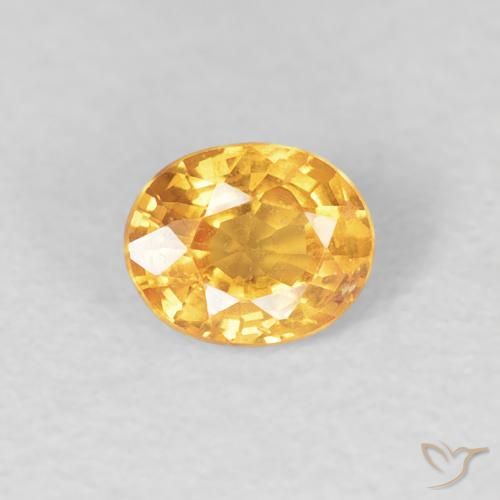 0.51ct Natural Naranja medio Hilo de espesartita, Ovalada, VS