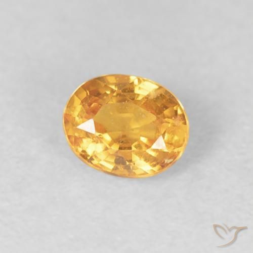 Hilo de espesartita Naranja medio natural de 0.51 ct, Ovalada, VS