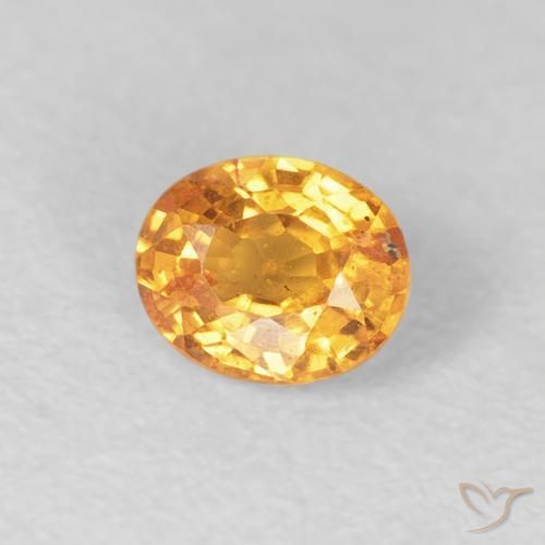 Hilo de espesartita Dorado naranja natural de 0.57 ct, Ovalada, VS