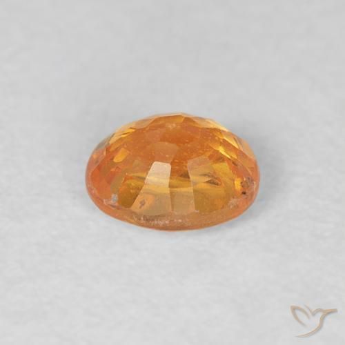 Hilo de espesartita Dorado naranja natural de 0.57 ct, Ovalada, VS