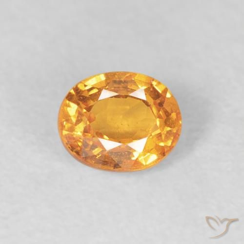 0.56ct Natural Naranja miel Hilo de espesartita, Ovalada, VS