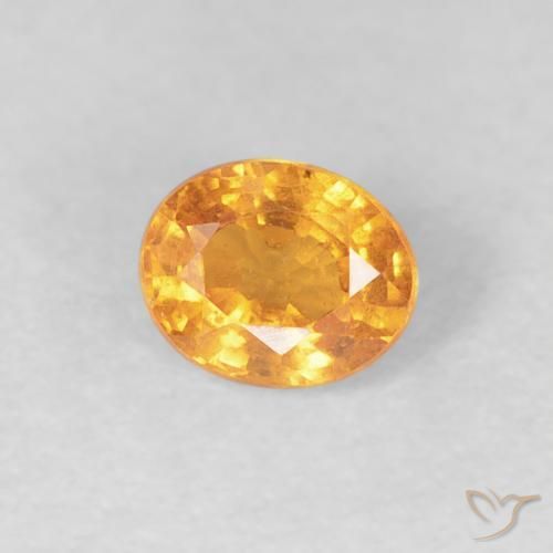 Hilo de espesartita Naranja intenso natural de 0.56 ct, Ovalada, VS