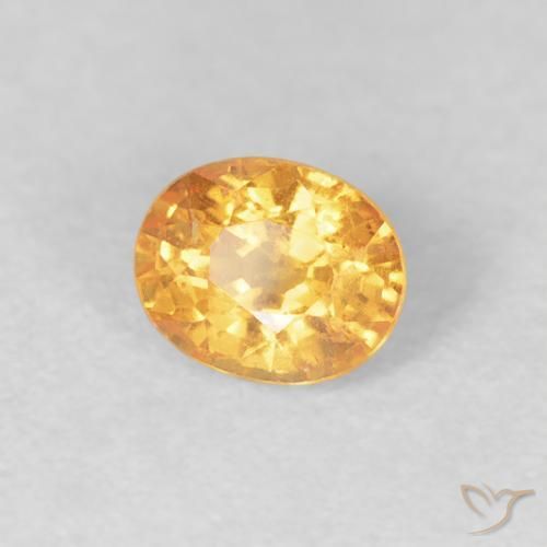 Hilo de espesartita Dorado naranja natural de 0.54 ct, Ovalada, VS