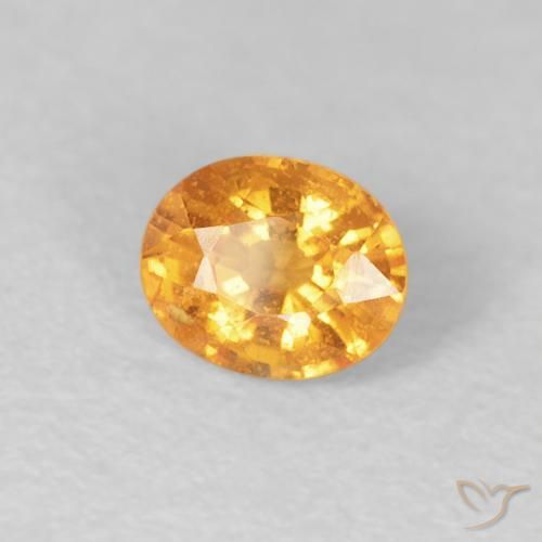 Hilo de espesartita Dorado naranja natural de 0.54 ct, Ovalada, VS