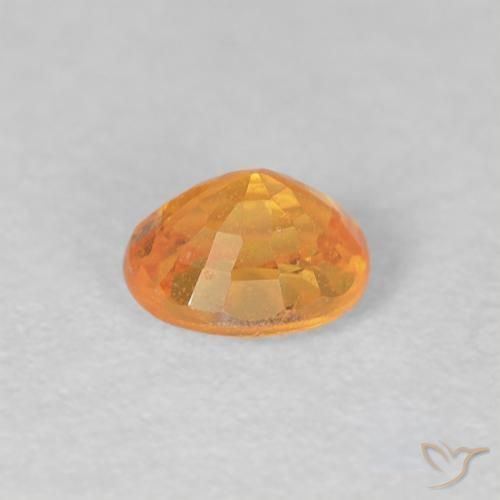 Hilo de espesartita Dorado naranja natural de 0.54 ct, Ovalada, VS