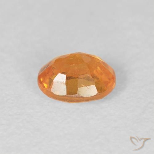Hilo de espesartita Naranja medio natural de 0.55 ct, Ovalada, VS