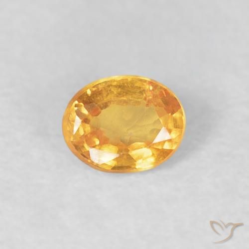 0.23ct Natural Naranja medio Hilo de espesartita, Ovalada, VS