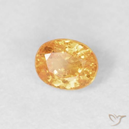 Hilo de espesartita Dorado naranja natural de 0.27 ct, Ovalada, VS-SI